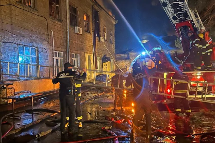 Пожар в общежитии медицинского колледжа в Сумгайыте потушен