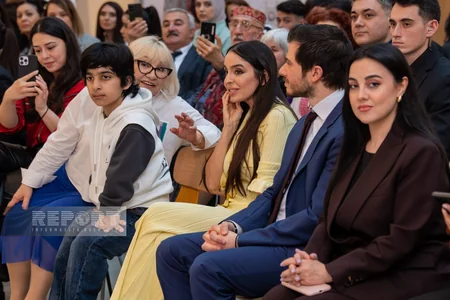 Students of boarding school present their works at Nine Senses Center