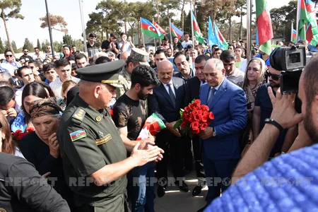 Şəhid Səbuhi Əhmədov İkinci Fəxri xiyabanda dəfn edilib - YENİLƏNİB