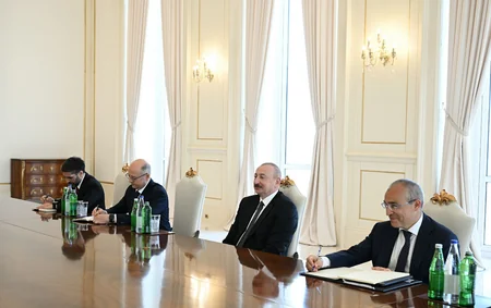 President Ilham Aliyev receives Turkish Minister of Energy and Natural Resources