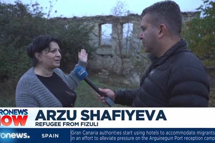 “Euronews” işğaldan azad olunmuş Füzuli şəhərindən reportaj hazırlayıb