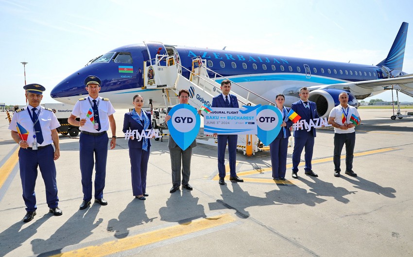 AZAL Buxarestə ilk reysini həyata keçirib