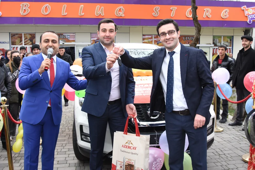 “Azərçay”ın keçirdiyi lotereyanın qaliblərinə avtomobil təqdim olunub