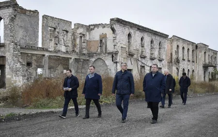Estoniyalı parlamentarilər Ağdamda ermənilərin törətdiyi vəhşiliklərlə tanış olublar