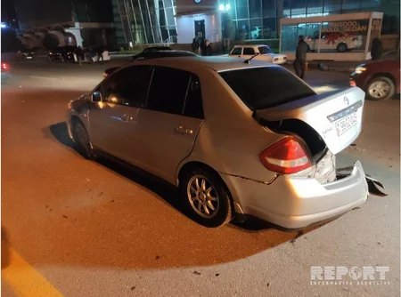Babək prospektində yol qəzası olub - FOTO - VİDEO - YENİLƏNİB