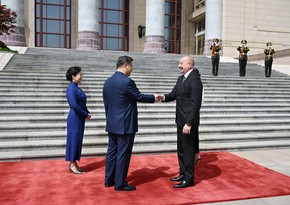 Official welcome ceremony held for President of Azerbaijan Ilham Aliyev in Beijing