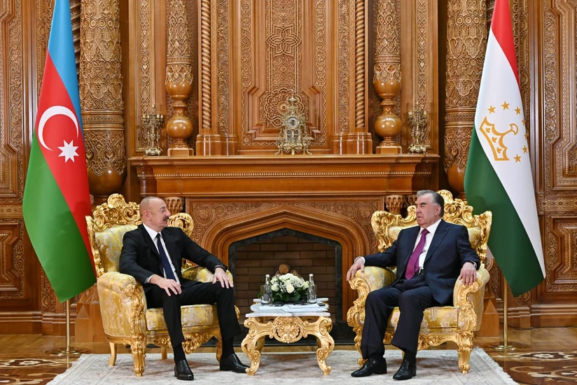President of Azerbaijan Ilham Aliyev holds one-on-one meeting with President of Tajikistan Emomali Rahmon in Dushanbe