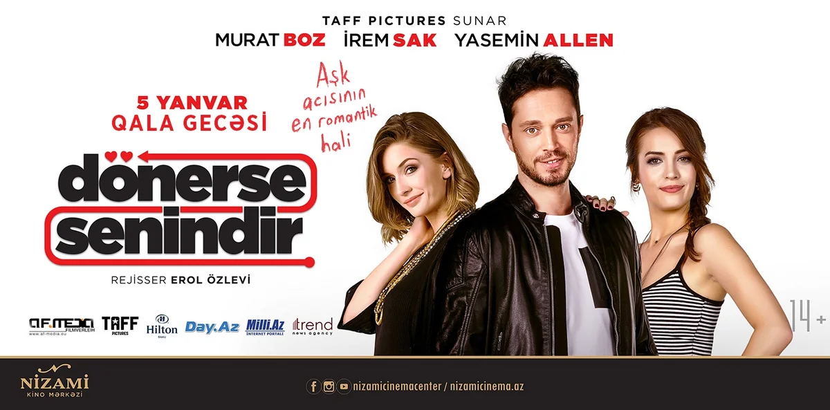 Nizami Kino Mərkəzində Dönerse senindir adlı türk filminin təqdimatı olub