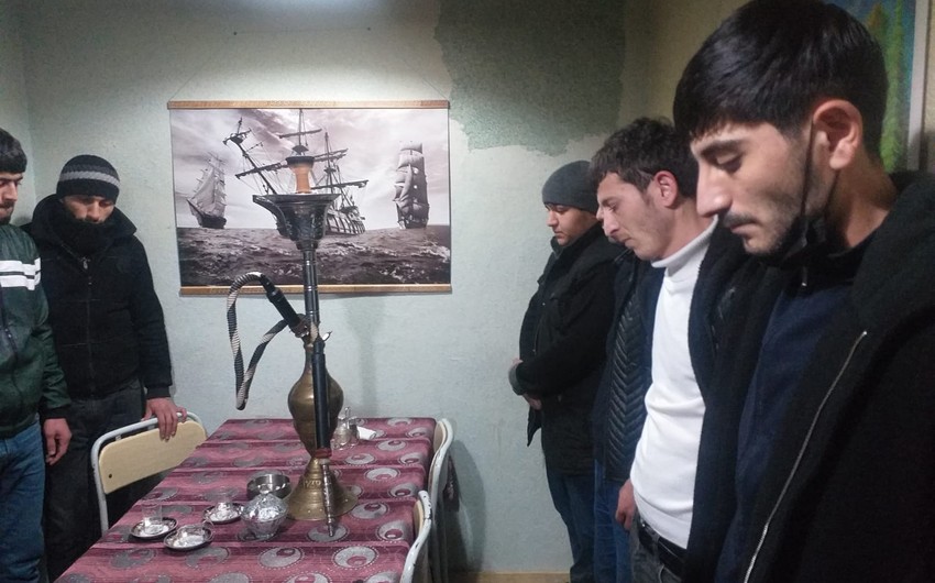 Şabranda karantini pozan çayxana sahibi və müştəriləri saxlanıldı