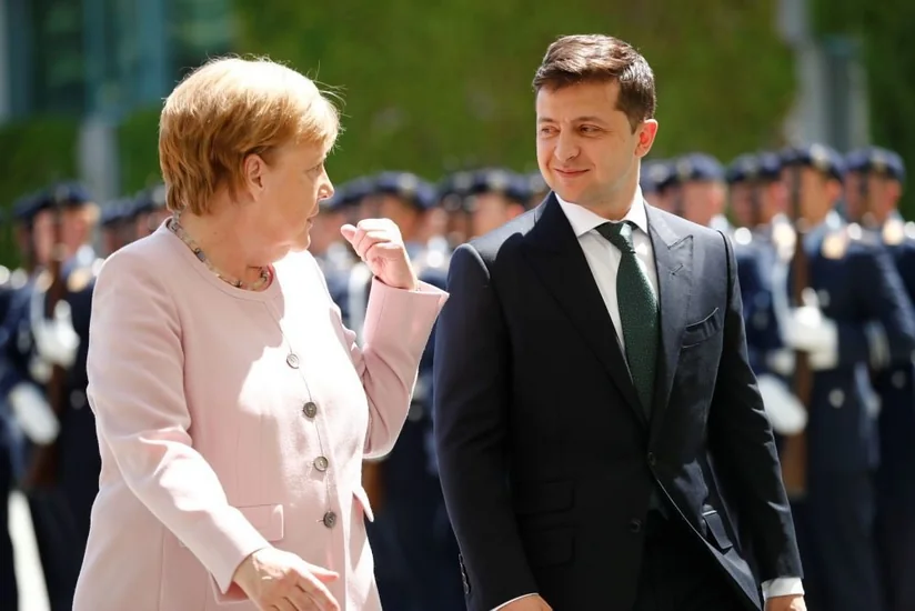 Зеленский ценит вклад Меркель в урегулирование в Украине