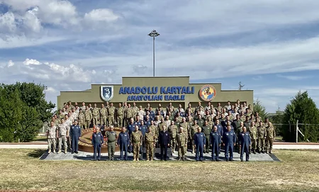 Zakir Həsənov və Hulusi Akar “TurAz Şahini - 2021” taktiki-uçuş təlimlərini izləyib