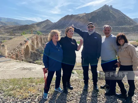 ABŞ və İsrail nümayəndə heyəti Xudafərin körpüsünü ziyarət edib