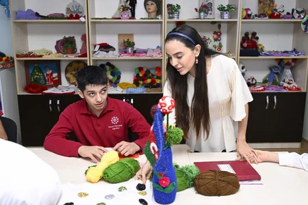 Heydar Aliyev Foundation vice-president visits social service facilities for disabled persons