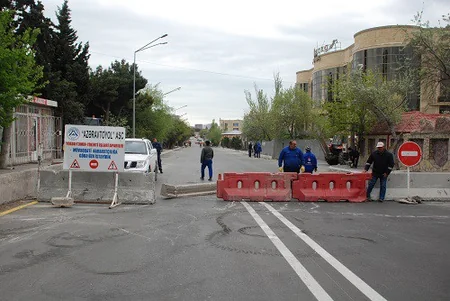Bakıda daha bir küçədə hərəkət məhdudlaşdırılacaq