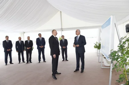 Prezident İlham Əliyev Bakı Beynəlxalq Dəniz Ticarət Limanı Kompleksinin açılışında iştirak edib - YENİLƏNİB