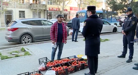 Gəncədə qanunsuz küçə ticarəti və antisanitariya ilə bağlı monitorinqlər keçirilib