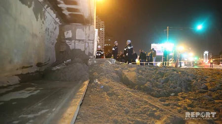 Bakıda yük avtomobili aşıb, sürücü təkər altında qalaraq ölüb - YENİLƏNİB-2 - VİDEO