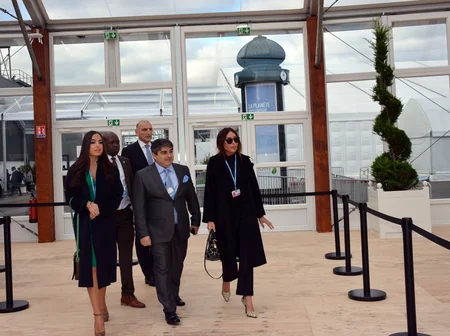 Mehriban Aliyeva and Leyla Aliyeva attend COP21 Climate Change Conference in Paris