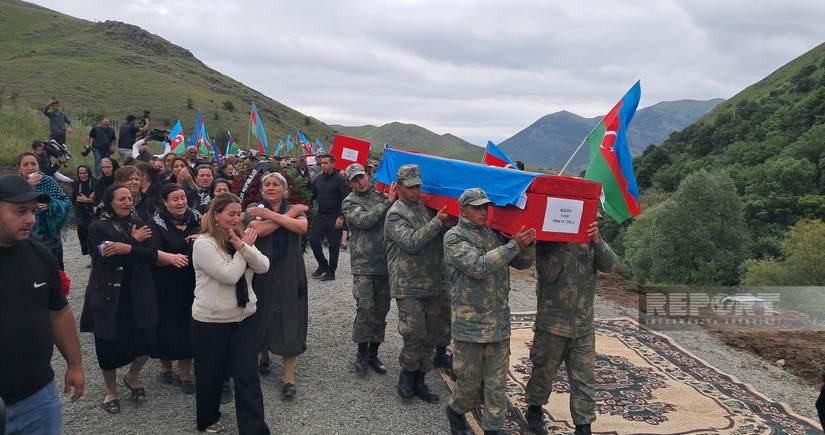 Kəlbəcərdə Birinci Qarabağ müharibəsinin üç itkin şəhidi dəfn edilib - YENİLƏNİB
