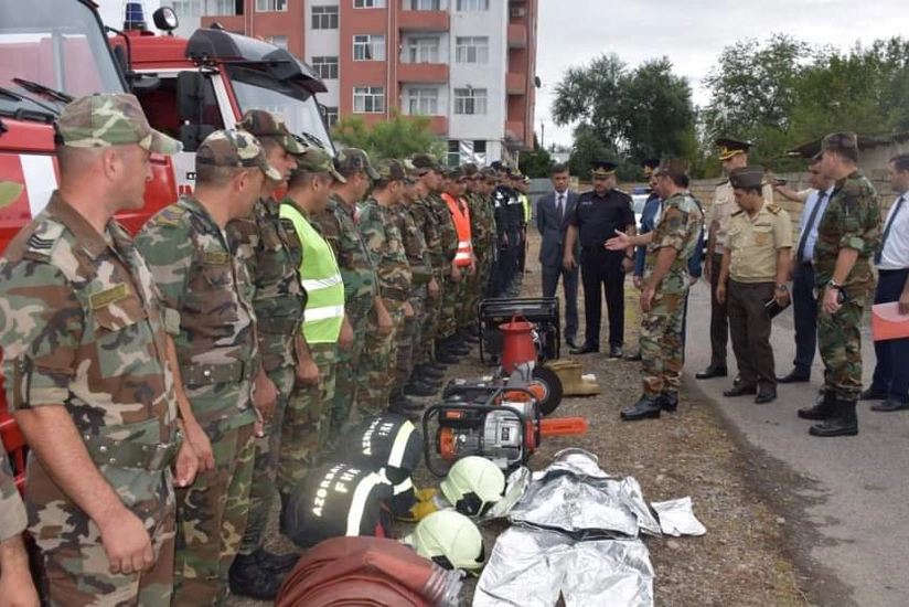 İmişlidə FHN-nin Muğan Regional Mərkəzi nümunəvi mülki müdafiə məşqi keçirib