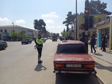 Biləsuvarda yol polisi reyd keçirib 