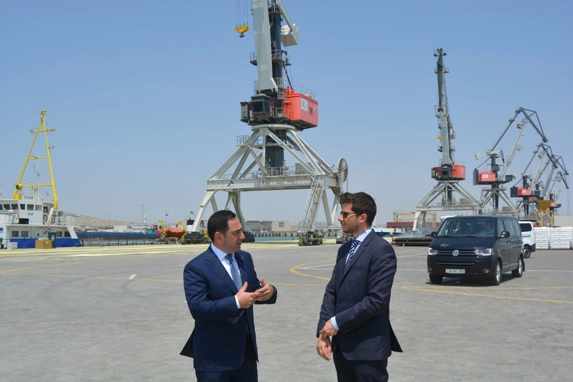 İsrailin Azərbaycandakı səfiri Bakı Limanına səfər edib