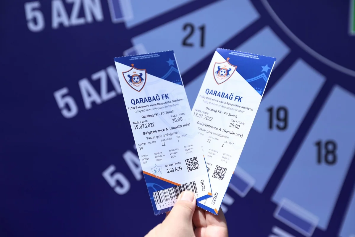 Qarabağ - Sürix oyununa satılmış biletlərin sayı açıqlanıb