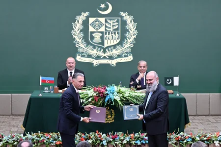 Ceremony to exchange documents signed between Azerbaijan and Pakistan held in Islamabad