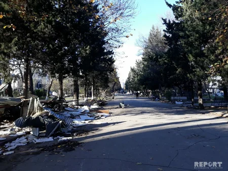 Bakıdakı Atatürk parkında kafe və restoranların 80 faizi sökülüb - VİDEO