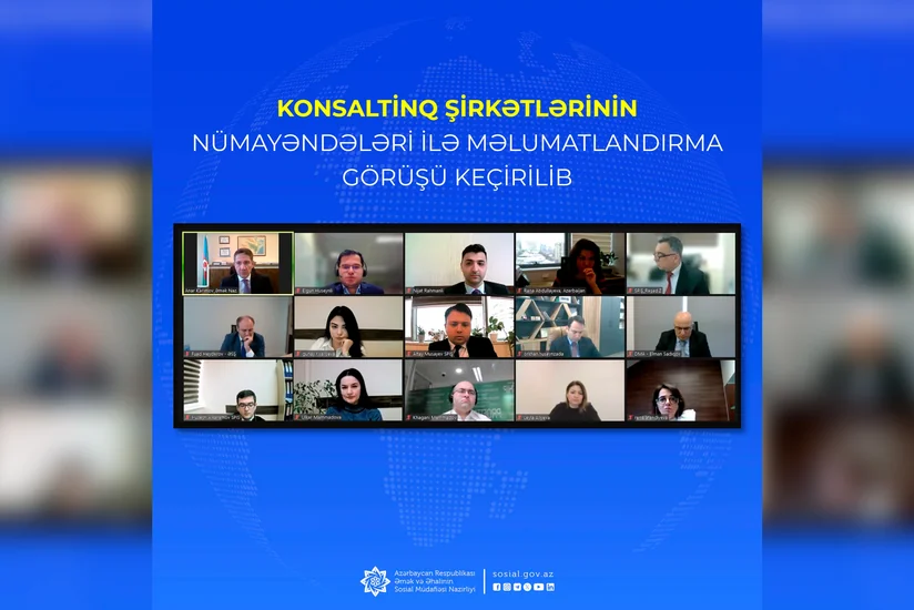 Konsaltinq şirkətlərinin nümayəndələri ilə məlumatlandırma görüşü keçirilib
