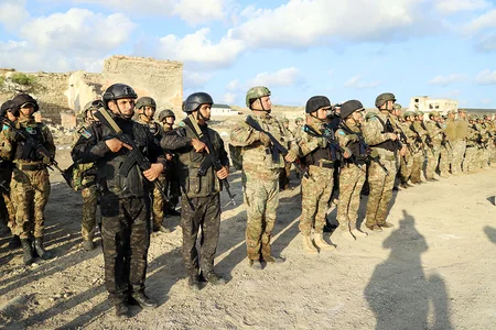 Azerbaijan's and Kazakhstan's Defense Ministers watch next stage of Khazri-2023 Joint Tactical Exercises