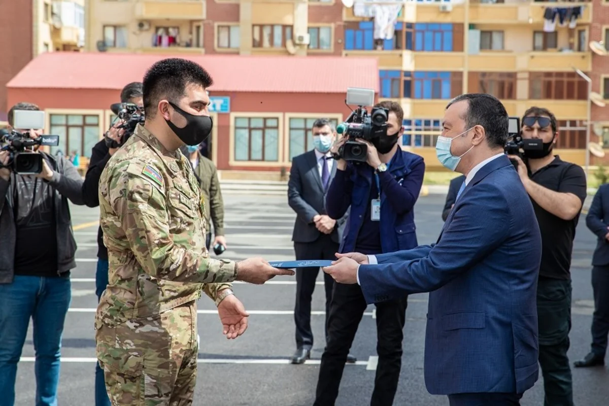 Şəhid ailələri və Qarabağ müharibəsi əlillərinə mənzil verildi