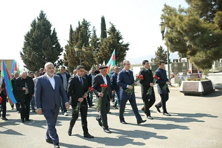 Gəncədə şəhid kapitan İnqilab Quliyevin xatirəsi anılıb - FOTO