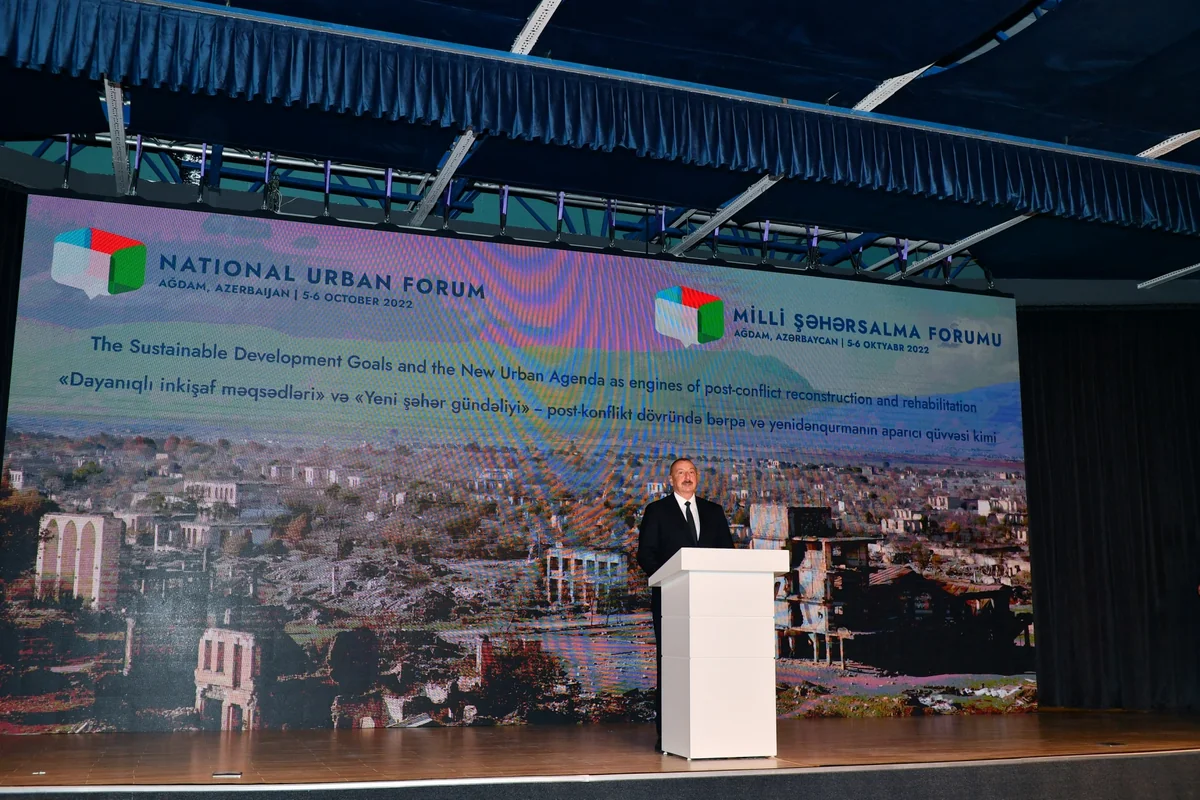 Ağdamda keçirilən Milli Şəhərsalma Forumunda  44 xarici ölkədən 130-dan çox nümayəndə iştirak edir