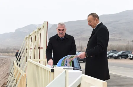 Prezident İlham Əliyev Ordubad Su Elektrik Stansiyasının təməlqoyma mərasimində iştirak edib