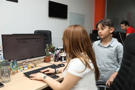 Festive atmosphere at Report News Agency on Children's Day