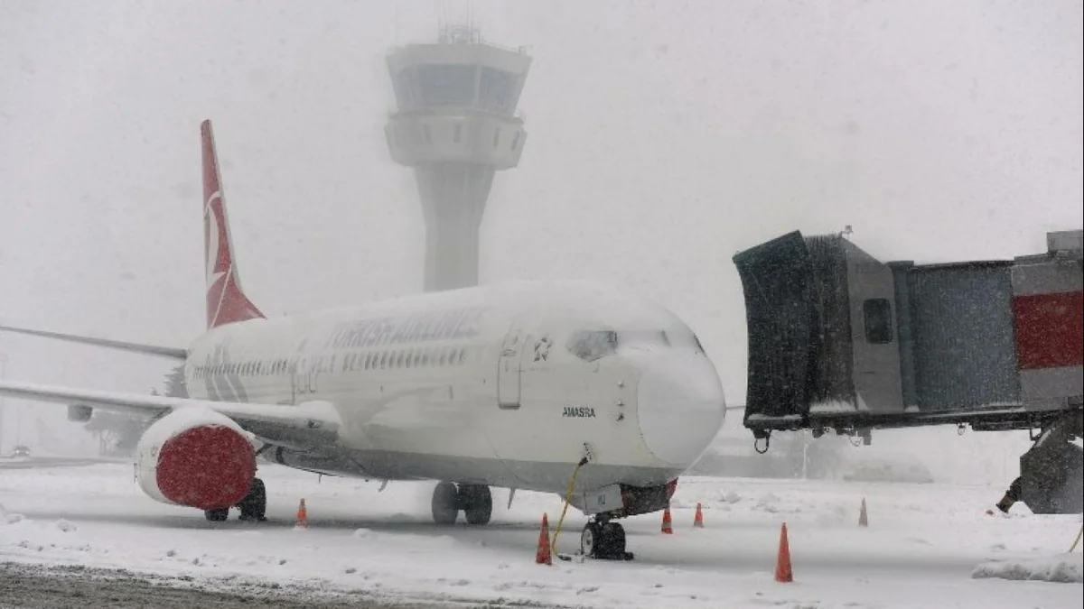 Turkish Airlines предупредила о возможных изменениях в графике полетов из-за снегопада