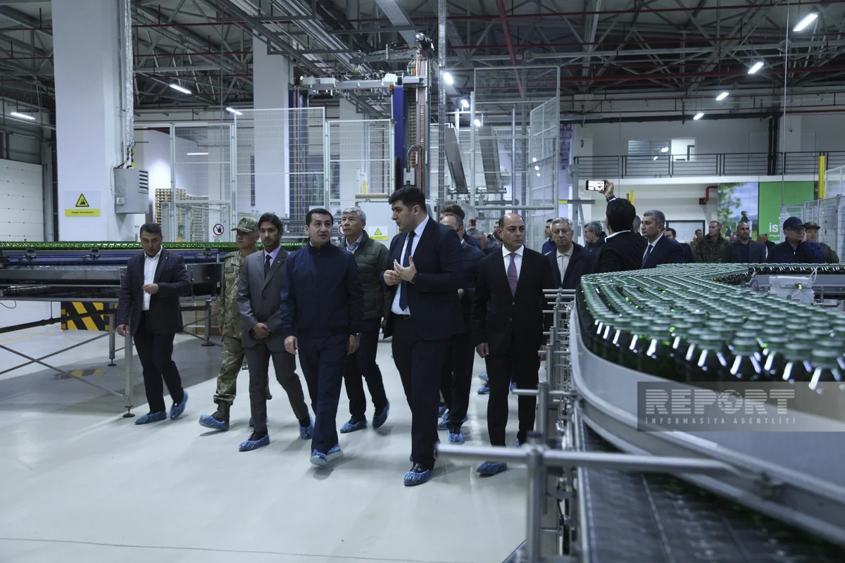 Xarici diplomatlar Kəlbəcərdə “İstisu” mineral su zavodunda olublar