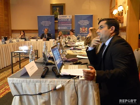 Cocuq Mərcanlıda aparılan bərpa işləri Tbilisidə regional konfransda təqdim olunub - FOTO