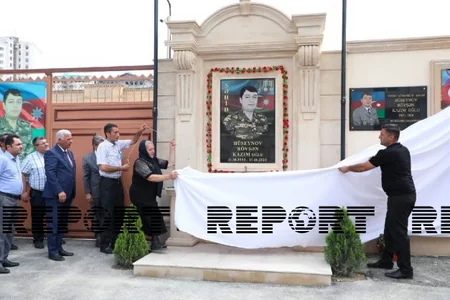 Bakıda daha bir şəhidin xatirəsinə tikilən bulağın açılışı olub