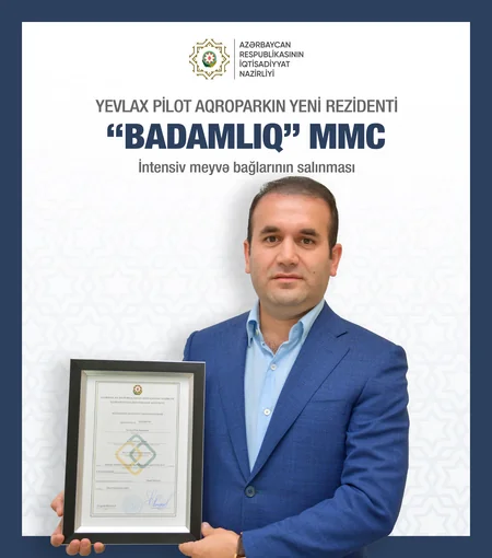 Daha üç şirkət və bir fərdi sahibkar Yevlax Pilot Aqroparkın rezidenti olub