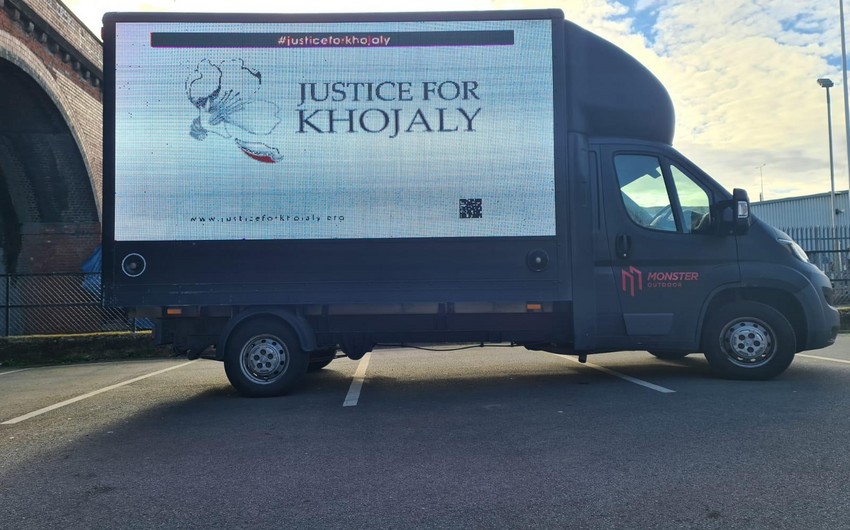 Britaniyada Xocalı faciəsi ilə bağlı aksiya təşkil edilib