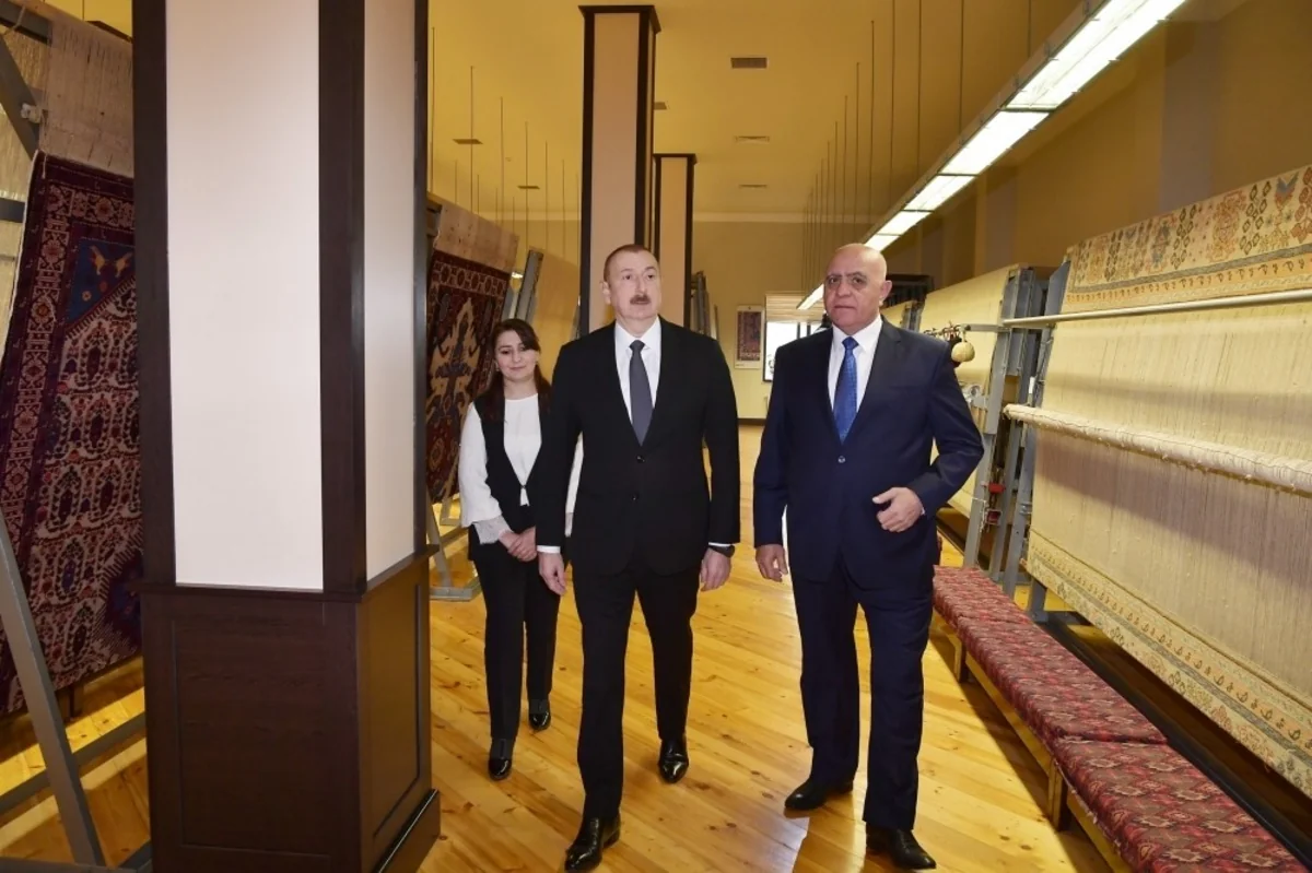 President Ilham Aliyev visits Aghstafa branch of “Azerkhalcha” OJSC