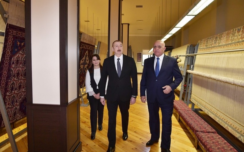 Dövlət başçısı “Azərxalça” ASC-nin Ağstafa filialının fəaliyyəti ilə tanış olub