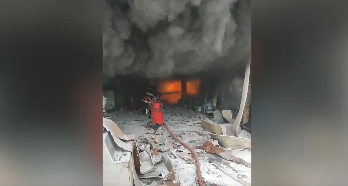 Zabratda yanacaqdoldurma məntəqəsinin ərazisində yanğın olub