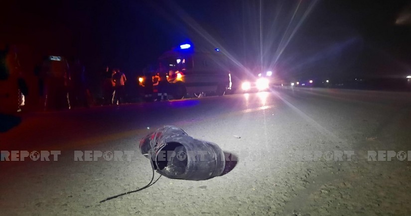 Sumqayıtda motosiklet sürücüsü iki piyadanı vurub