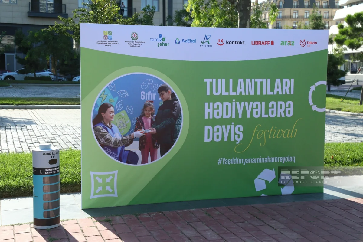 Bakıda “Tullantıları hədiyyələrə dəyiş” festivalı keçirilib