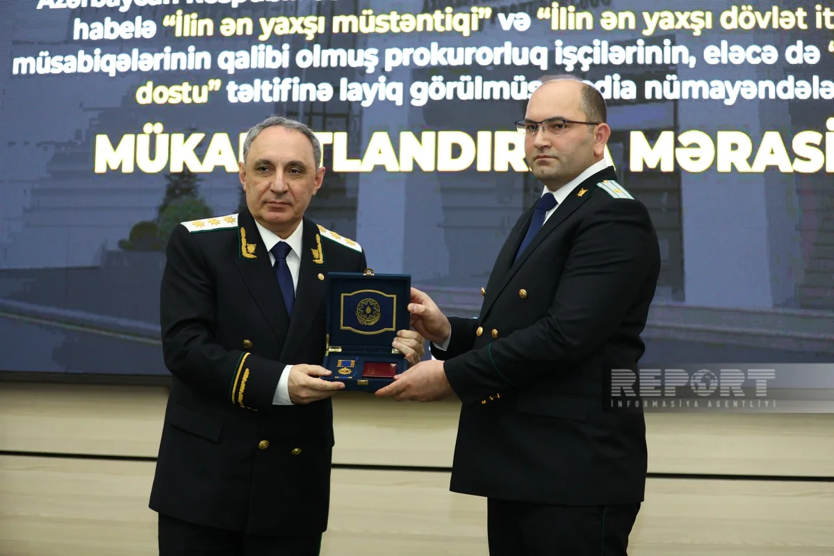 Baş Prokurorluqda mükafatlandırma mərasimi keçirilib
