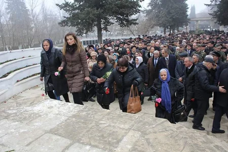 Cəlilabadda 20 Yanvar faciəsinin ildönümü ilə bağlı anım mərasimi keçirilib - FOTO
