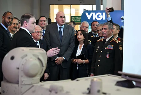 Azerbaijan's military top brass attends opening ceremony of ADEX 2024